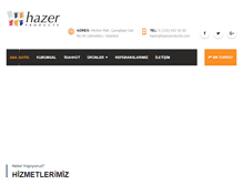 Tablet Screenshot of hazer.com.tr